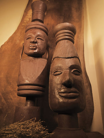 Wooden Carved African Faces