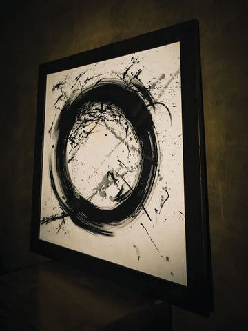 Framed Art Abstract Spiral