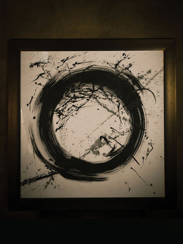 Framed Art Abstract Spiral